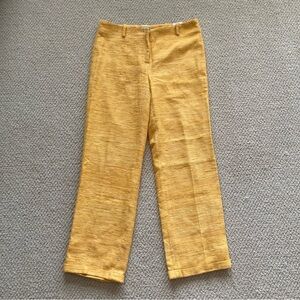 NEW J. McLaughlin Keller Relaxed Fit Clasp Fly Pant Trousers Marigold Size 4 NWT